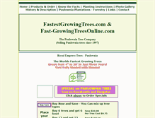 Tablet Screenshot of fastestgrowingtrees.com
